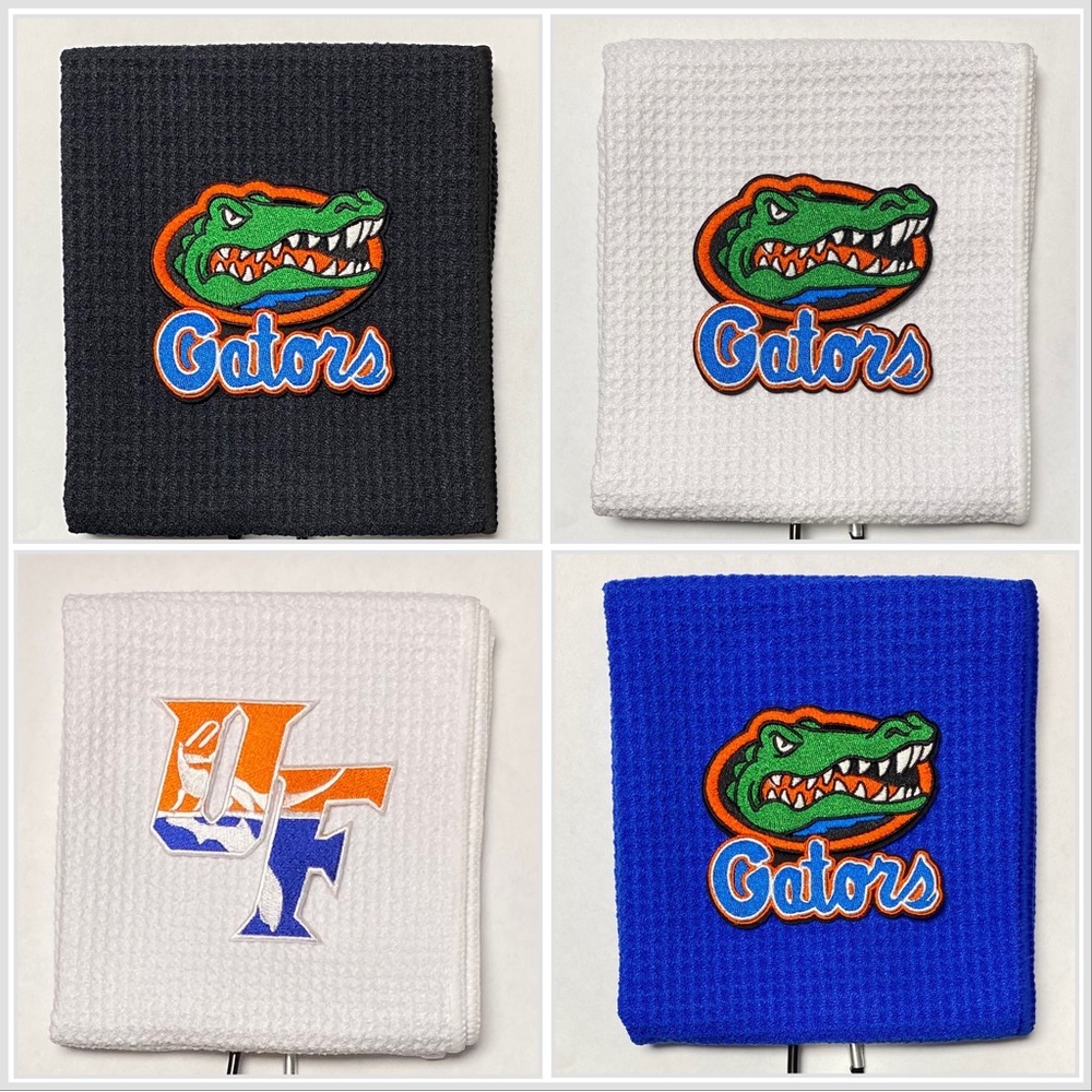 Florida Gators Seminoles Golf Towel, 12 x 20, with carabiner
